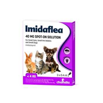 Chanelle Imidaflea 40Gm Spot-On For Small Cats/Dogs/Rabbits Under 4Kg