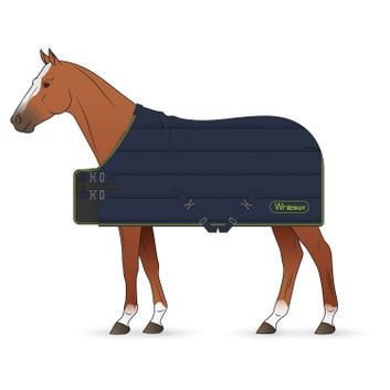Whitaker Stable Rug Dunford 200 Gm Navy/Lime