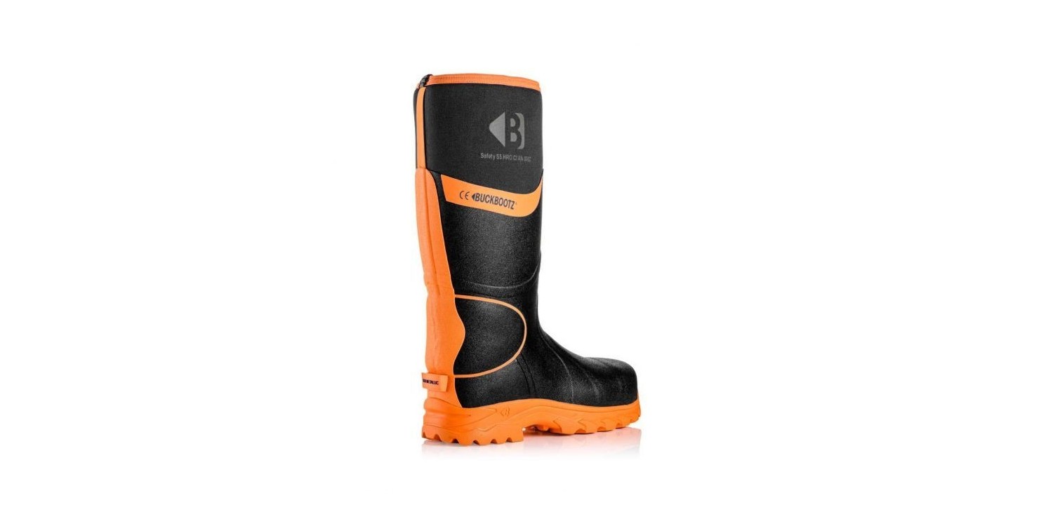 Buckler Boots Orange S5 Warm 5mm Neoprene Cold Insulated Safety Cap Wellingtons 
