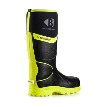 Buckler Buckbootz S5 BBZ8000BKYL Black & Yellow Safety Wellington Boots