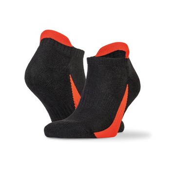 Spiro 3-Pack Mixed Sneaker Sport Socks Black/Red