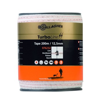 Gallagher TurboLine 12.5mm Electric Fencing Tape - 200m