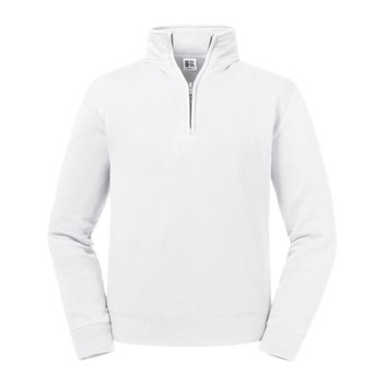 Russell Authentic 1/4 Zip Sweat White