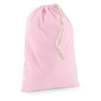 Westford Mill Cotton Stuff Bag Classic Pink