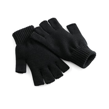 Beechfield  Fingerless Gloves Black