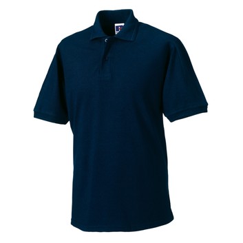 Russell Hardwearing Polycotton Polo Shirt French Navy