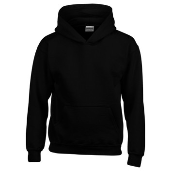 Gildan Heavy Blend Youth Hooded Sweatshirt Black