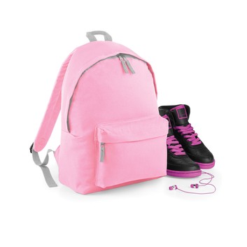 Bagbase Junior Fashion Backpack Classic Pink/ Light Grey