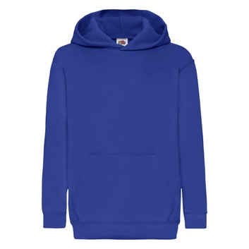 Fruit Of The Loom Kid's Classic Hooded Sweat Royal