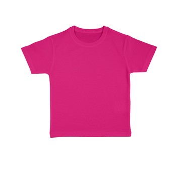Nakedshirt Kid's 'Frog' Organic Favourite T-Shirt Dark Pink