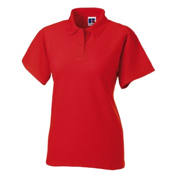 Russell Ladies' Classic Polycotton Polo Bright Red