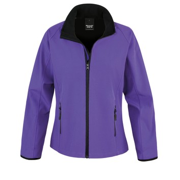 Result Core Ladies' Printable Softshell Jacket Purple/Black