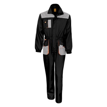 WORK-GUARD by Result Lite Coverall Black/Grey/Orange