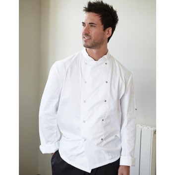 Dennys Long Sleeve Chef's Jacket White