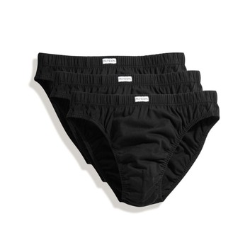 Fruit Of The Loom Underwear Men's Classic Slip (3 Pack) Black