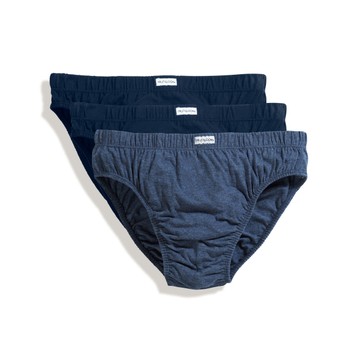 Fruit Of The Loom Underwear Men's Classic Slip (3 Pack) Blues Mixed