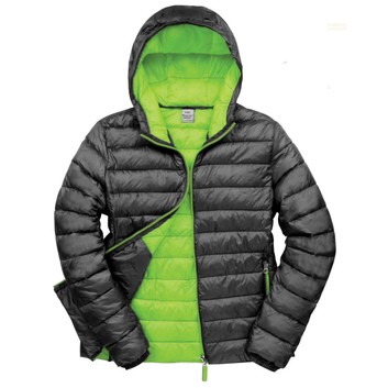 Result Urban Outdoor Wear Men's Snow Bird Padded Jacket Black/Lime Green