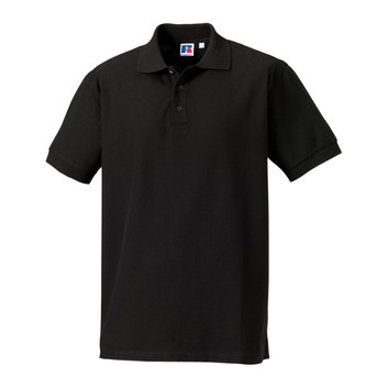 Russell Men's Ultimate Cotton Polo Shirt Black