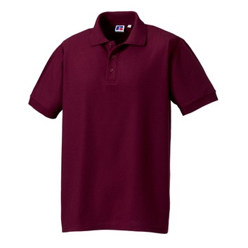 Russell Men's Ultimate Cotton Polo Shirt Burgundy