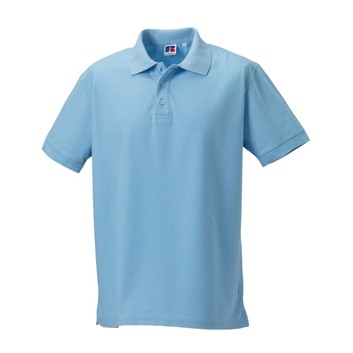 Russell Men's Ultimate Cotton Polo Shirt Sky Blue