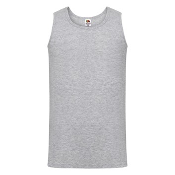 Fruit Of The Loom Men's Valueweight Athletic Vest Heather Grey