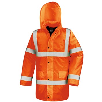Result Safeguard Motorway Jacket Hi Vis Orange