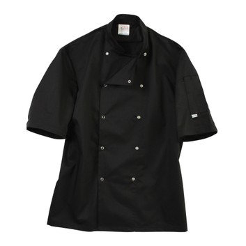 Dennys Short Sleeve Chef's Jacket Black