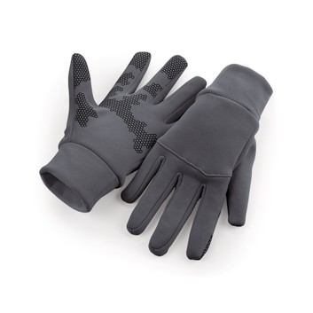 Beechfield  Softshell Sports Tech Gloves Graphite Grey