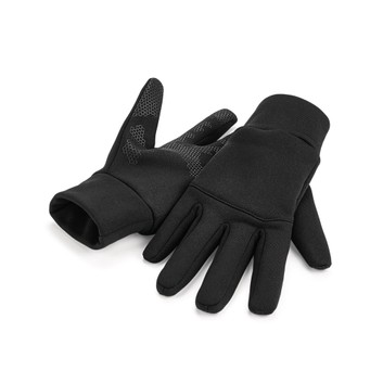 Beechfield  Softshell Sports Tech Gloves Black