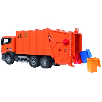 Bruder Scania R-Series Garbage Truck (Orange) 1:16