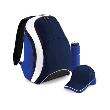 Bagbase Teamwear Backpack French Navy/Bright Royal/White