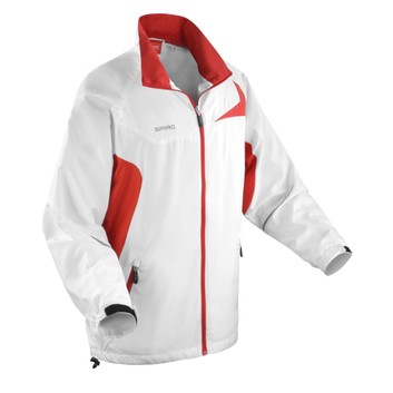 Spiro Unisex Micro-Lite Team Jacket White/Red