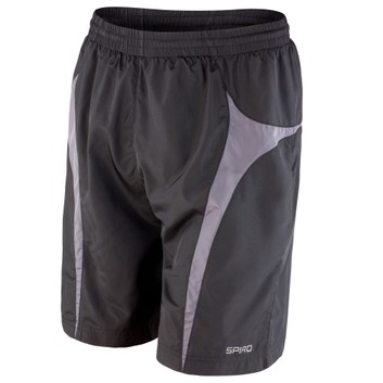Spiro Unisex Micro-Lite Team Shorts Black/ Grey