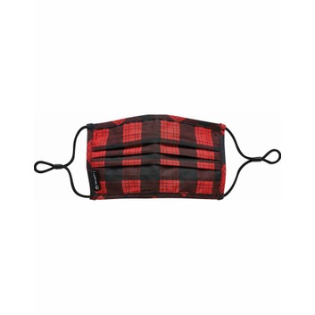 Stormtech Youth Fusion FaceMask (Single) Black/Red Plaid
