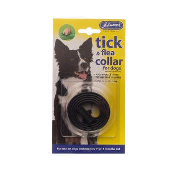 Johnson'S Veterinary Dog Tick & Flea Collar Black