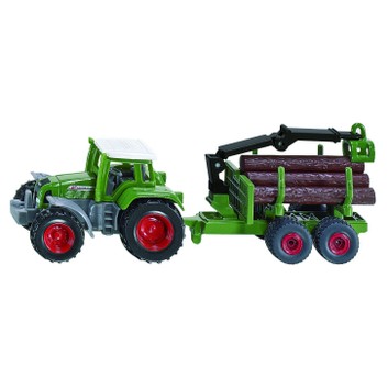 Siku Fendt Tractor with Forestry Trailer 1:87