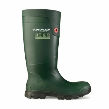Dunlop Purofort Fieldpro Wellington Boot Green/Black