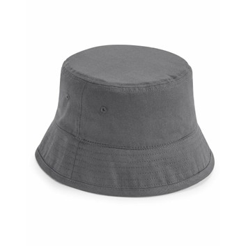 Beechfield  Organic Cotton Bucket Hat Graphite Grey