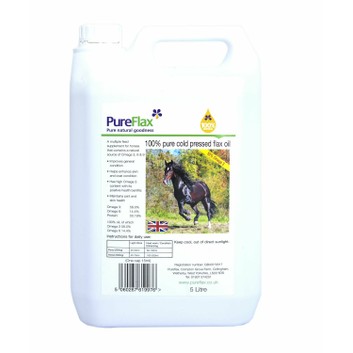 PureFlax Linseed Oil for Horses - 5 Lt