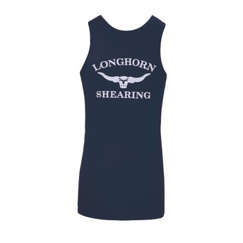 Longhorn Singlet Vest Navy Blue