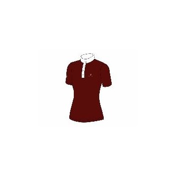 Mark Todd Competition Shirt - Ladies (Short Sleeved) Burgundy