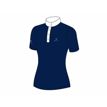 Mark Todd Competition Shirt - Ladies (Short Sleeved) Navy
