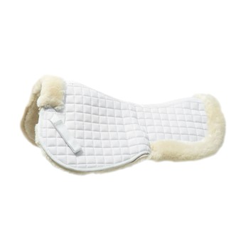 Mark Todd Deluxe Fleece Lined Half Pad White/Natural