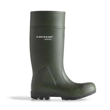 Dunlop Purofort Professional Green Full Safety S5 Wellington Boots Green