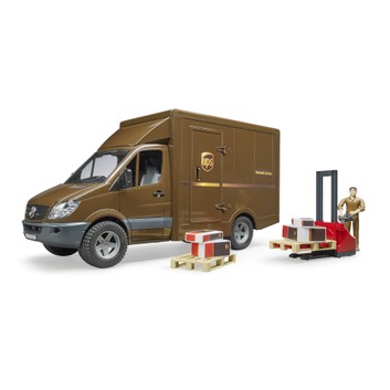 Bruder MB UPS Sprinter with Driver and Accessories 1:16