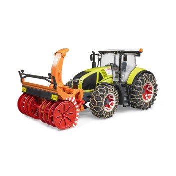Bruder Claas Axion 950 with Snow Chains and Snowblower 1:16