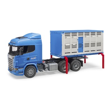 Bruder Scania Cattle Transportation Truck Including 1 Cow 1:16
