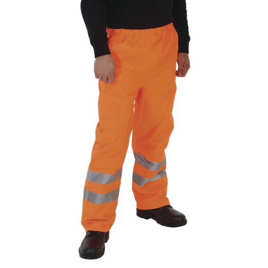 Yoko Hi Vis Waterproof Contractor Trousers - Orange