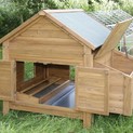 Chicken Poultry & Small Animal Hutch with Egg Nest additional 1