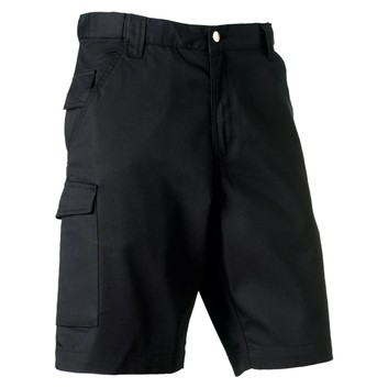 Russell Polycotton Twill Shorts - Black
